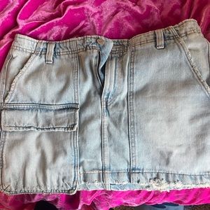 TRF Denim mini skirt